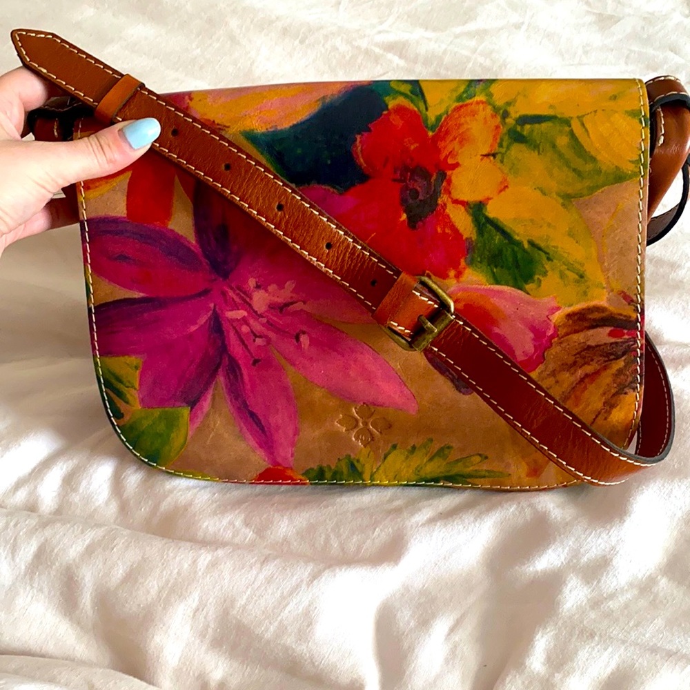 Patricia Nash Italian leather crossbody purse